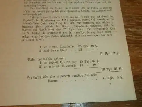 Steuergesetze Mecklenburg , 1885 , alte Akte , Dassow , Klütz , Viehsteuer Finanzamt , Steuern , Gesetze , 15 Seiten !!!