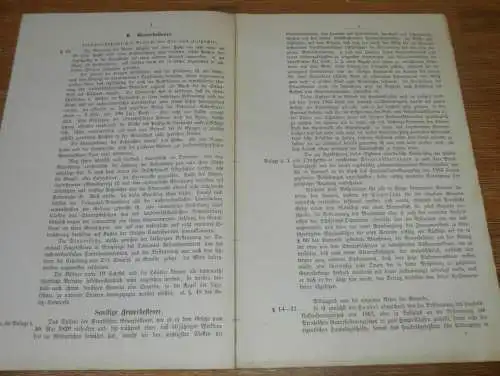 Steuergesetze Mecklenburg , 1885 , alte Akte , Finanzamt , Steuern , Gesetze , 12 Seiten !!!