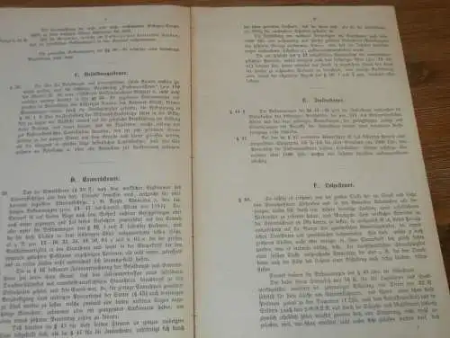 Steuergesetze Mecklenburg , 1885 , alte Akte , Finanzamt , Steuern , Gesetze , 12 Seiten !!!