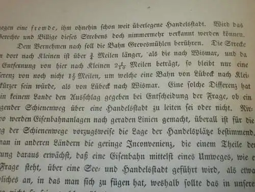 Eisenbahn Mecklenburg 1863 , alte Akte Sternberg , Wismar , Grevesmühlen , Stettin , Wittenberge Angermünde !!