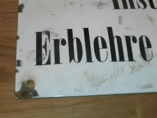 original Emailschild - Forschungsinstitut - Dr. med Boehm - Alt Rehse , ca. 30x20 cm !!!