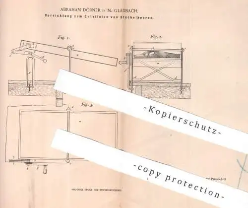 original Patent - Abraham Dörner , Mönchengladbach | 1900 | Entstielen von Stachelbeeren | Obst , Gärtnerei , Gärtner
