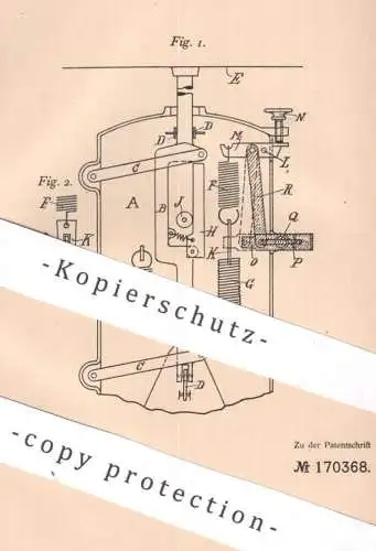 original Patent - Standardwerk vorm. Steinfeld & Blasberg GmbH , Hannover | 1905 | Federwaage | Feder - Waage | Wiegen
