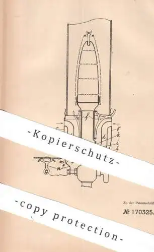 original Patent - Erich Werwath , Hannover / Linden | 1905 | Verbrennungsluft beim Gasglühlichtbrenner | Brenner , Gas