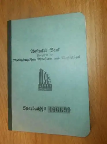 altes Sparbuch Rostock , 1943 , Ursula Dietrich in Puderbach b. Wittgenstein i. Westerwald , Bad Laasphe , Sparkasse