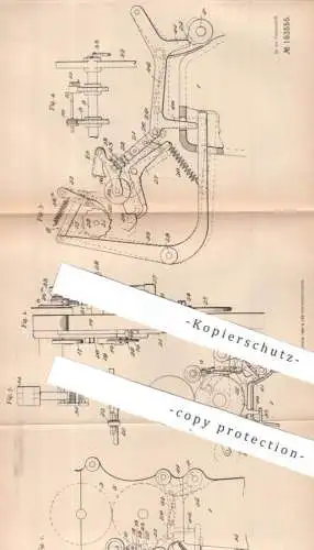 original Patent - Charles Grant Harris , Niles , Ohio , USA | 1905 | Druckpresse zur Druckwiederholung | Kopie , Presse