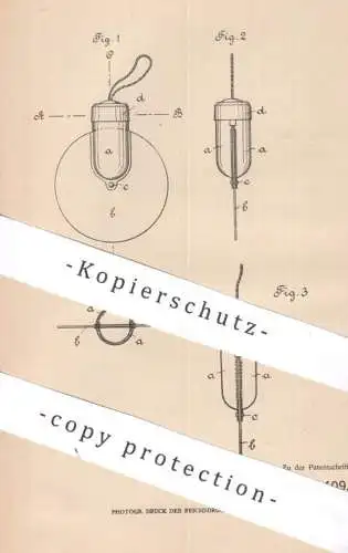 original Patent - Carl Herm. Weller , Köln / Rhein | 1906 | Fliegenfänger mit klebender Fangfläche | Klebstoff , Leim !