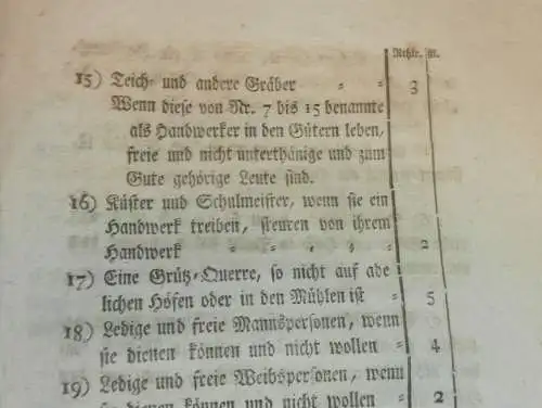 original Dokument - Friedrich Franz - Edict Mecklenburg , 1809 , Landes-Contribution , Hufensteuer , Kloster !!
