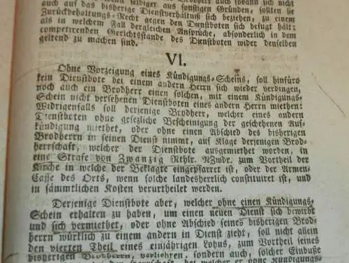 original Dokument - Friedrich Franz - Patent-Verordnung Mecklenburg , 1800 , Dienstboten , Polizei , Stargard , Rostock