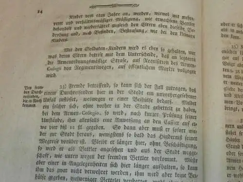 original Dokument zur Eröffnung des Armen-Institut Schwerin , 1788 , Mecklenburg , Friedrich Franz , Rostock , Stargard