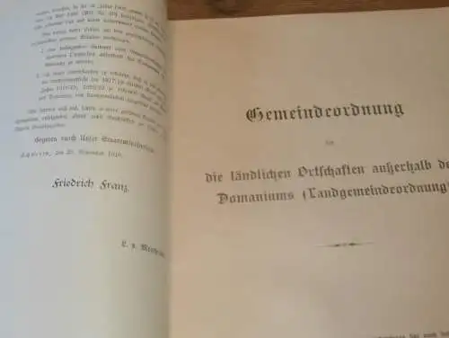 Gemeindeordnung in Mecklenburg , 1916 , alte Akte , Zarnekow b . Wismar , Gutsbesitzer , Orte , 22 Seiten !!