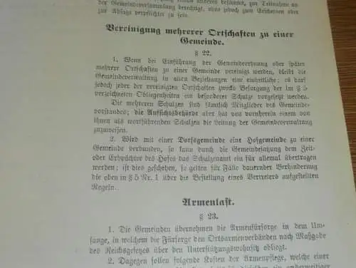 Gemeindeordnung in Mecklenburg , 1916 , alte Akte , Zarnekow b . Wismar , Gutsbesitzer , Orte , 22 Seiten !!