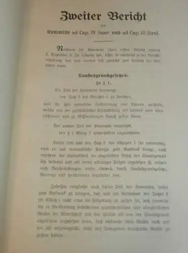 Verfassung i. Mecklenburg , 1912 , alte Akte , Landrat , Malchin , Landschaft , Thronfolge , 11 Seiten !!