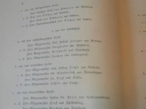 Wahl in Malchin i. Mecklenburg , 1906 , alte Akte , Landrat , Rittergutsbesitzer , Adel , von Maltzan , 12 Seiten !!!