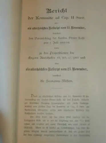 Landes-Steuer-Kasse in Mecklenburg , 1907 , alte Akte , Landrat , Schulden , Polizei , Sternberg , 23 Seiten !!!