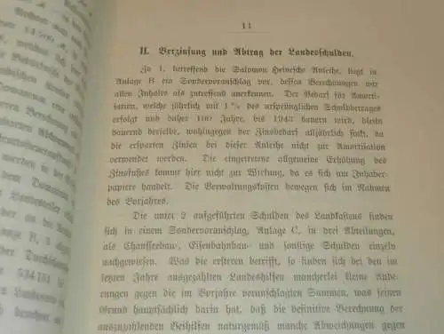 Landes-Steuer-Kasse in Mecklenburg , 1907 , alte Akte , Landrat , Schulden , Polizei , Sternberg , 23 Seiten !!!