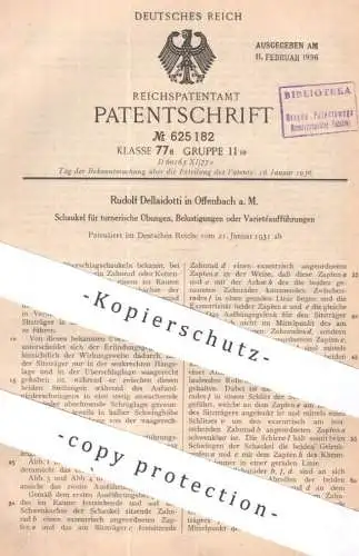 original Patent - Rudolf Dellaidotti , Offenbach / Main | 1931 | Schaukel zum Turnen | Geräteturnen , Sport , Zirkus