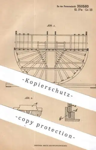 original Patent - Jakob Kaldschmidt , Worms | 1919 | Verhindern des Wanders von Wiegeschaukeln | Wiege , Schaukel !!