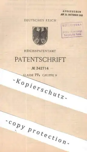 original Patent - Paul Kaisler , Georg Schötz , Lorenz Hayd , München | 1919 | Karussell mit drehbarer Bühne | Rundbahn