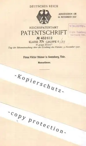 original Patent - Fa. Viktor , Sonneberg , Thüringen | 1926 | Mamastimme | Stimme , Ton , Puppe , Puppen , Balgstimme !