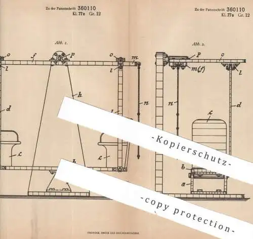 original Patent - Michael Ott , Weißenhorn , Schwaben | 1921 | Antrieb f. Wippe u. Wiegenschaukel | Schaukel , Karussell