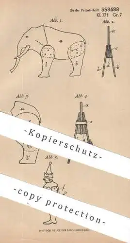 original Patent - Fritz Hildebrand , Berlin / Schöneberg | 1920 | Flachfiguren mit Gliedern | Spielzeug - Figuren !