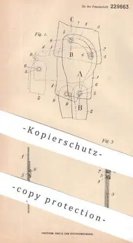 original Patent - Fa. Martin Schlesinger , Berlin | 1908 | Gelenkverbindung für Figuren aus Karton | Pappe , Spielzeug