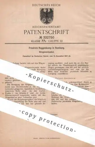 original Patent - Friedrich Roggenkamp , Hamburg | 1919 | Wiegenschaukel |Wiege , Schaukel , Wippe , Karren , Karussell