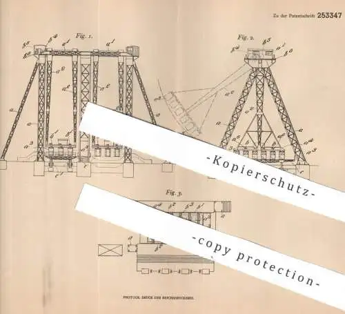 original Patent - Ralph William Peterson , Woodcliffe , New Jersey , USA | 1911 | Personenschaukel mit Gondel | Schaukel