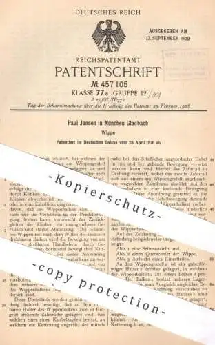 original Patent - Paul Jansen , Mönchengladbach | 1926 | Wippe | Wippen | Schaukel | Karussell | Wippbalken , Spielzeug