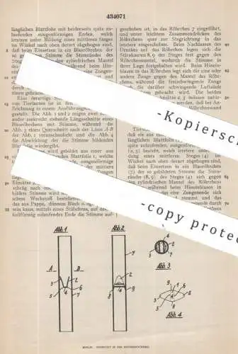 original Patent - Rudolf Fischer , Nürnberg | 1925 | Tierstimme | Tier - Stimme | Ton , Töne , Stimmen , Pfeife