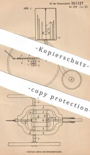 original Patent - Fa. Andreas Förtner , Nürnberg | 1920 | Fahrspielzeug mit Glockenspiel | Spielzeug , Karussell
