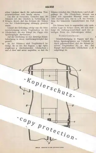 original Patent - Otto Gans , Walterhausen , Thüringen | 1924 | Stimmbefestigung in Puppen | Puppe , Spielzeug , Ton