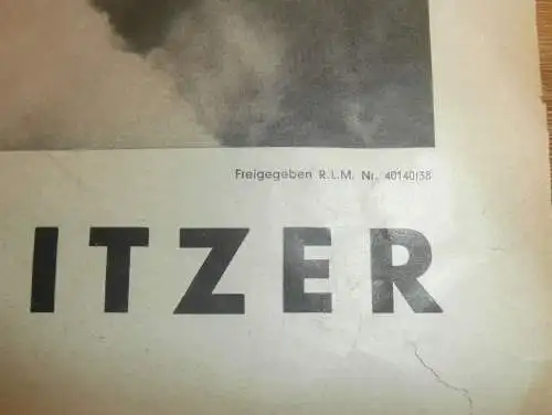 Jagdeinsitzer Heinkel , 1938 , Plakat / Poster - Flugzeugwerke Rostock , Reklame , Flugzeug , extrem RAR , Deleu , Bosch
