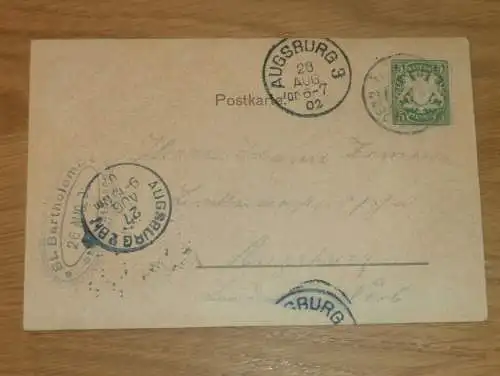 alte AK - Watz / Watzin b. Berchtesgaden , 1902 , Watzmann Gedicht , Lied , Stempel , Ansichtskarte !!