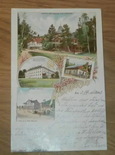 alte AK - Alexandersbad b. Wunsiedel , 1898 , Litho , Ansichtskarte !!