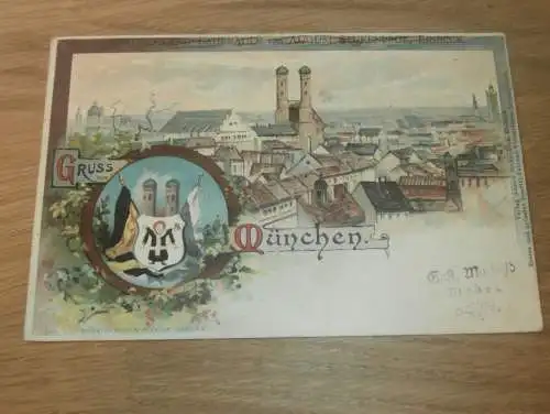 alte AK - München , ca. 1900 , Reklame / Werbung Stukenbrok Fahrräder , Fahrrad !!