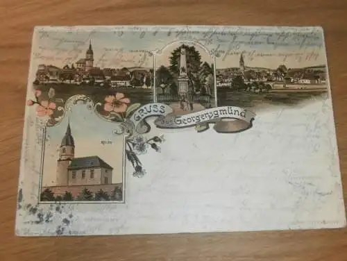 alte AK - Georgensgmünd b. Roth , ca. 1898 , Litho , Ansichtskarte !!