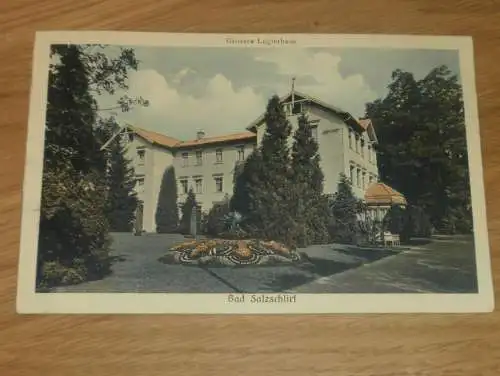 alte AK - Bad Salzschlirf , 1911 , grosses Logierhaus , Ansichtskarte !!