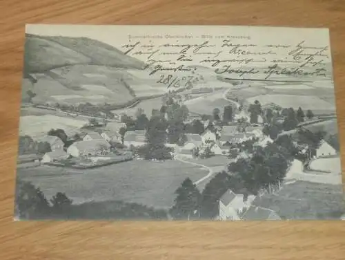 alte AK - Oberkirchen b. Schmallenberg , 1907 , vom Kreuzberg , Ansichtskarte !!