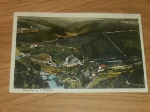 alte AK - Müngsten b. Wuppertal , 1909 , Panorama , Ansichtskarte !!