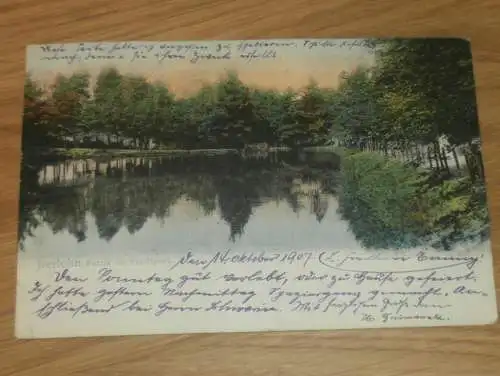 alte AK - Iserlohn , 1907 , Partie im Stadtpark , Ansichtskarte !!