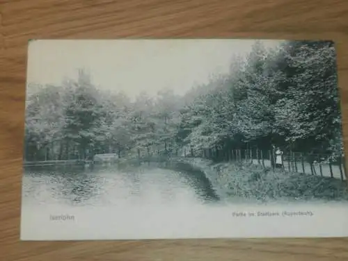 alte AK - Iserlohn , 1907 , Rupenteich , Ansichtskarte !!