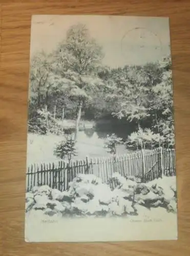 alte AK - Iserlohn , 1908 , oberer Stadtteich , Ansichtskarte !!