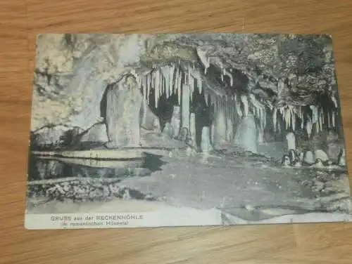alte AK - Reckenhöhle b. Balve , 1907 , Hönnetal , Höhle , Ansichtskarte !!