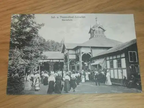 alte AK - Salzuflen , 1909 , Wandelhalle , Sol- und Thermalbad , Ansichtskarte !