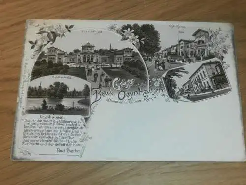 alte AK - Bad Oeynhausen , ca. 1898 , Litho , Ansichtskarte !