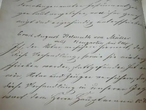 Helmuth von Müller , 1865 , Bützow , Gafert , Neugarten bei Oels , Breslau , Ernst Matzke , alte Akte , Mecklenburg !!