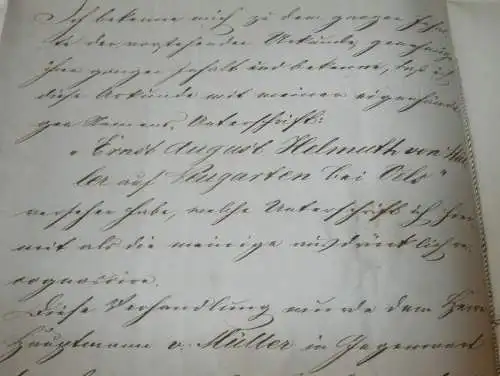 Helmuth von Müller , 1865 , Bützow , Gafert , Neugarten bei Oels , Breslau , Ernst Matzke , alte Akte , Mecklenburg !!