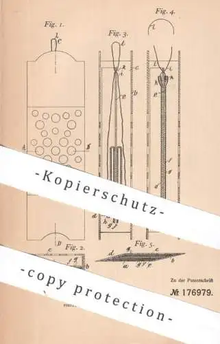 original Patent - Lazar Weissberg , Berlin  | 1906 | Zusammenklappbarer Fliegenfänger mit Klebfläche | Insektenfänger